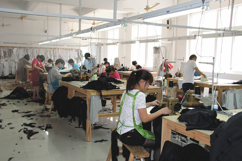 廠家直銷(xiāo)獺兔拼皮七分袖基本款 女裝皮草 私人高級(jí)定制冬季皮草女 -